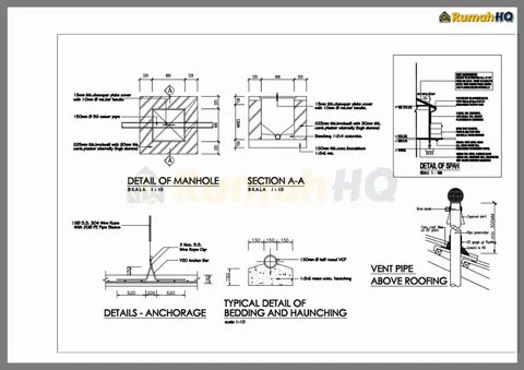 Technical drawing for house RHQ-D1-12, sheet 6 of 14