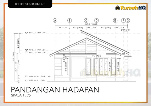 Technical drawing for house RHQ-E1-01, sheet 5 of 11