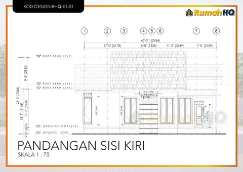 Technical drawing for house RHQ-E1-01, sheet 8 of 11