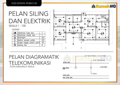 Technical drawing for house RHQ-E1-02, sheet 10 of 12