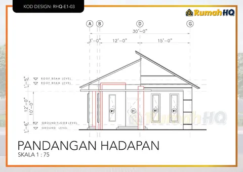 Technical drawing for house RHQ-E1-03, sheet 5 of 12