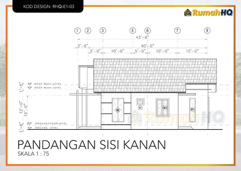 Technical drawing for house RHQ-E1-03, sheet 6 of 12