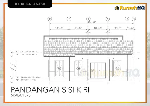 Technical drawing for house RHQ-E1-03, sheet 8 of 12