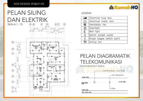 Technical drawing for house RHQ-E1-03, sheet 10 of 12
