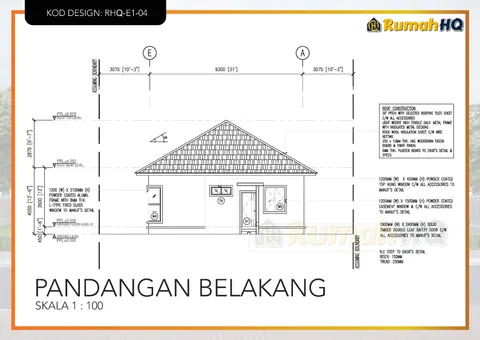 Technical drawing for house RHQ-E1-04, sheet 7 of 13