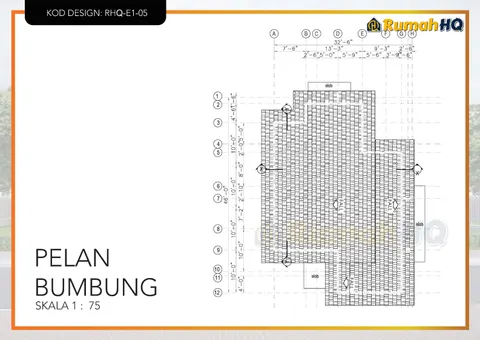 Technical drawing for house RHQ-E1-05, sheet 2 of 13