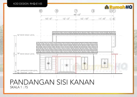 Technical drawing for house RHQ-E1-05, sheet 6 of 13