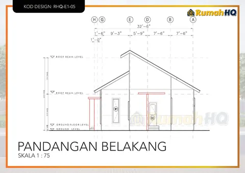 Technical drawing for house RHQ-E1-05, sheet 7 of 13