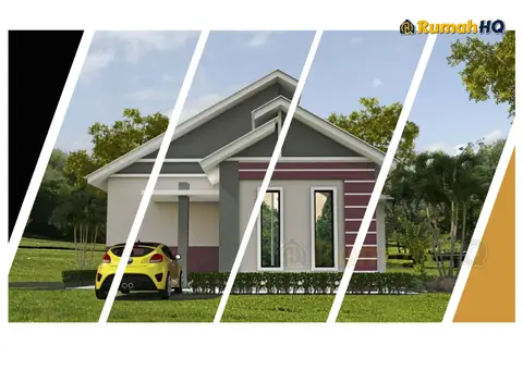 3D view 1 of 5, house RHQ-E1-05 — Bungalow · 1 storey · 3 bed · 2 bath
