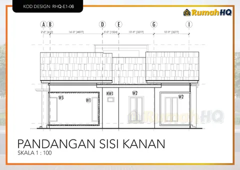 Technical drawing for house RHQ-E1-06, sheet 6 of 13