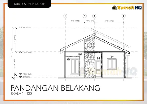 Technical drawing for house RHQ-E1-06, sheet 7 of 13