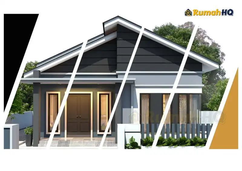 3D view of house RHQ-E1-06 — 1 storey, 1,305 sq ft, 3 bedrooms, 2 bathrooms