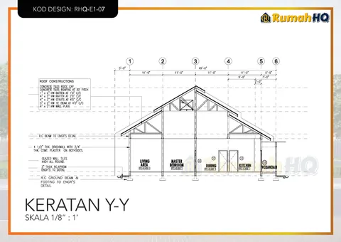 Technical drawing for house RHQ-E1-07, sheet 4 of 13