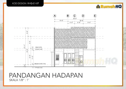 Technical drawing for house RHQ-E1-07, sheet 5 of 13