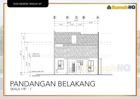 Technical drawing for house RHQ-E1-07, sheet 7 of 13