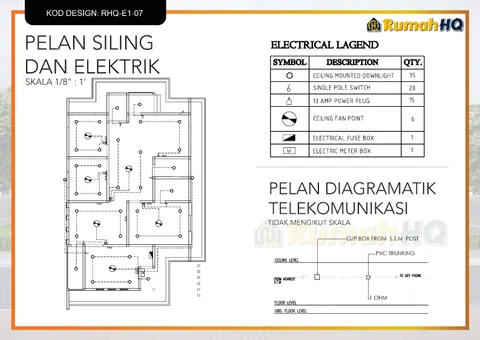 Technical drawing for house RHQ-E1-07, sheet 10 of 13