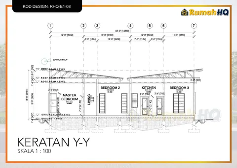 Technical drawing for house RHQ-E1-08, sheet 4 of 13