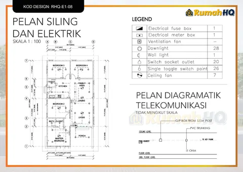 Technical drawing for house RHQ-E1-08, sheet 10 of 13
