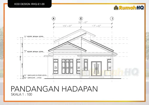 Technical drawing for house RHQ-E1-09, sheet 5 of 13