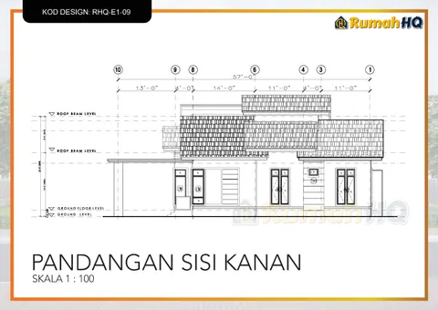 Technical drawing for house RHQ-E1-09, sheet 6 of 13