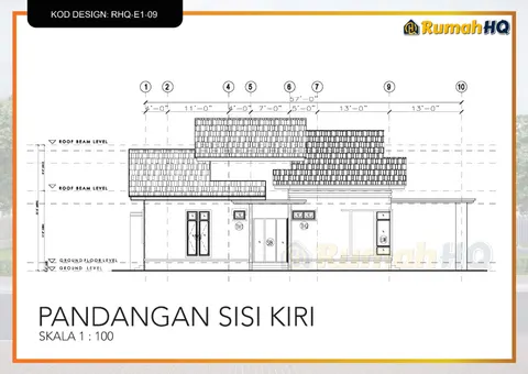 Technical drawing for house RHQ-E1-09, sheet 8 of 13