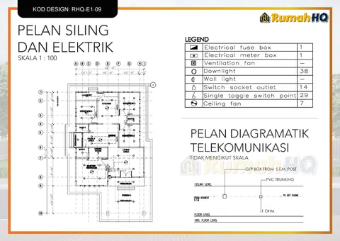 Technical drawing for house RHQ-E1-09, sheet 10 of 13