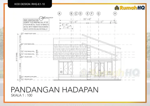 Technical drawing for house RHQ-E1-10, sheet 5 of 11