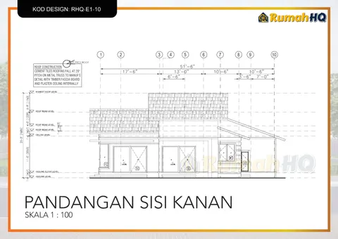 Technical drawing for house RHQ-E1-10, sheet 6 of 11