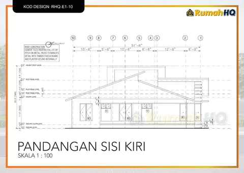 Technical drawing for house RHQ-E1-10, sheet 8 of 11