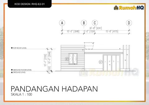 Technical drawing for house RHQ-E2-01, sheet 5 of 13