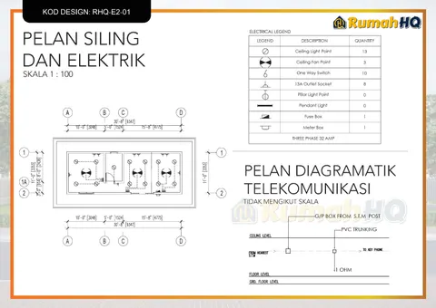 Technical drawing for house RHQ-E2-01, sheet 10 of 13