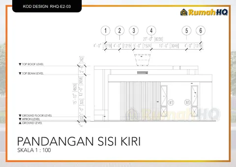 Technical drawing for house RHQ-E2-03, sheet 8 of 13