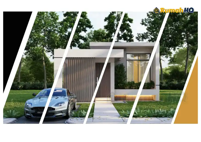 3D view of house RHQ-E2-03 — 1 storey, 542 sq ft, 2 bedrooms, 1 bathrooms