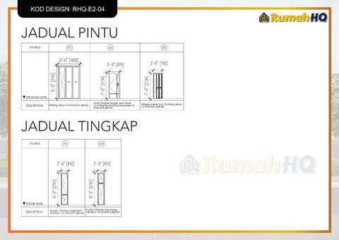 Technical drawing for house RHQ-E2-04, sheet 9 of 13