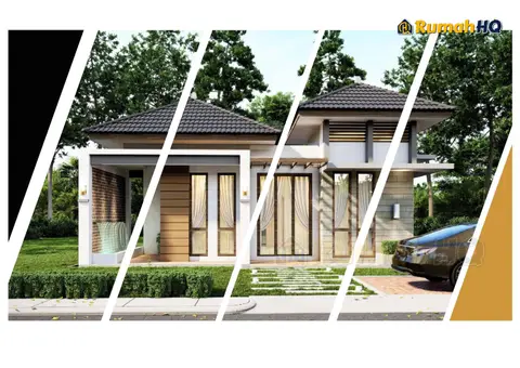 3D view 1 of 5, house RHQ-E2-04 — Mini bungalow · 1 storey · 2 bed · 1 bath