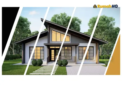 3D view 1 of 5, house RHQ-E2-05 — Mini bungalow · 1 storey · 2 bed · 2 bath