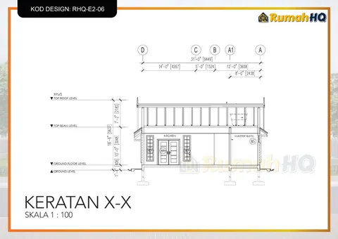 Technical drawing for house RHQ-E2-06, sheet 3 of 13