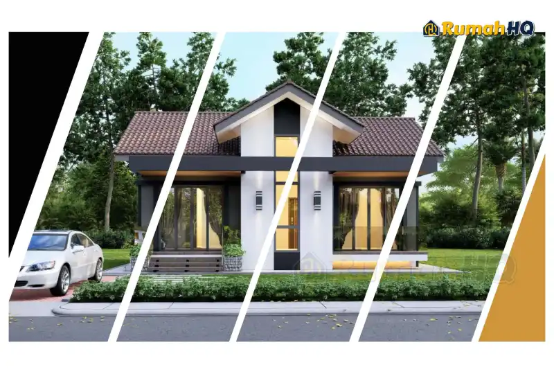3D view of house RHQ-E2-07 — 1 storey, 825 sq ft, 2 bedrooms, 2 bathrooms