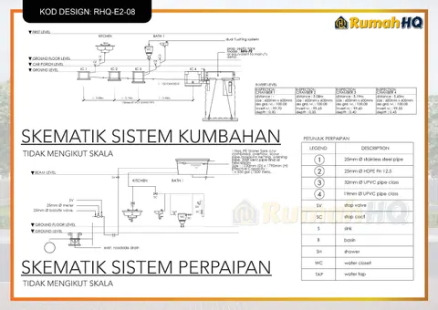 Technical drawing for house RHQ-E2-08, sheet 11 of 13