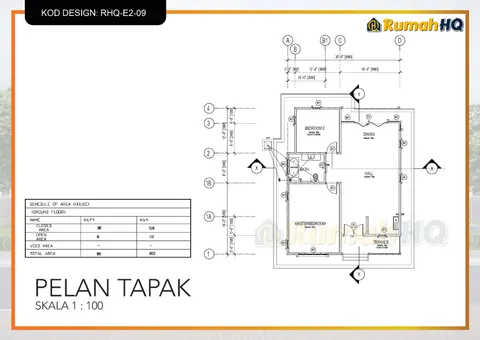 Technical drawing for house RHQ-E2-09, sheet 1 of 13