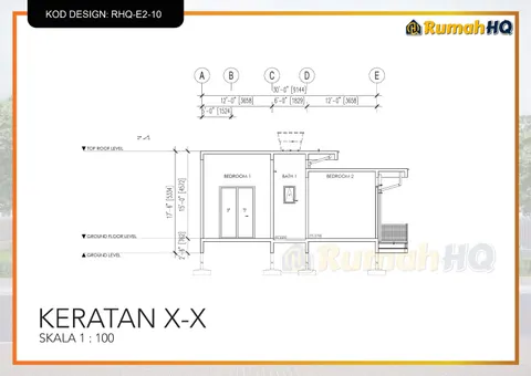 Technical drawing for house RHQ-E2-10, sheet 3 of 13