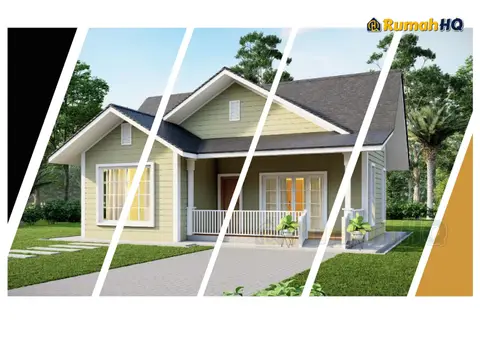 3D view 1 of 5, house RHQ-E3-01 — Mini bungalow · 1 storey · 2 bed · 2 bath