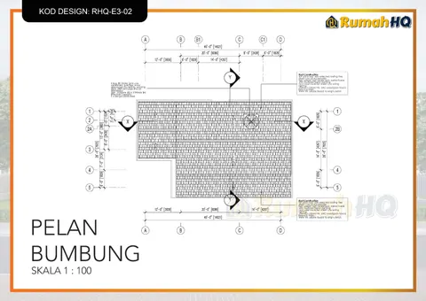 Technical drawing for house RHQ-E3-02, sheet 2 of 13