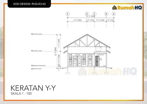 Technical drawing for house RHQ-E3-03, sheet 4 of 13