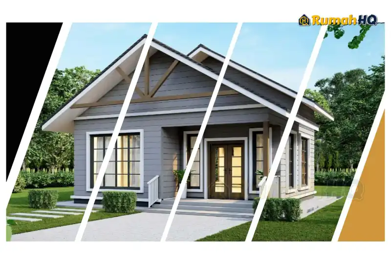 3D view of house RHQ-E3-03 — 1 storey, 801 sq ft, 2 bedrooms, 2 bathrooms