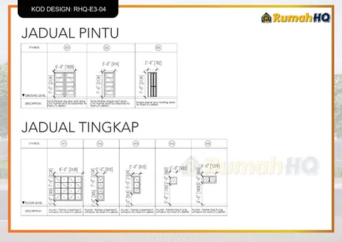 Technical drawing for house RHQ-E3-04, sheet 9 of 13