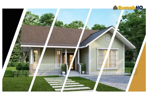 3D view 1 of 5, house RHQ-E3-06 — Mini bungalow · 1 storey · 2 bed · 2 bath