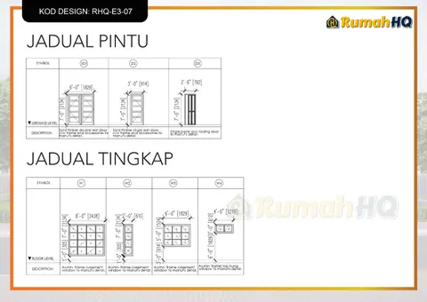 Technical drawing for house RHQ-E3-07, sheet 9 of 13