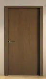 Bedroom doors: Plywood flush door 910 × 2100mm, laminate finish, lever handle lock set