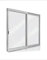 Dining / living door: Aluminium sliding door 1800 × 2100mm, natural anodised, 6mm clear glass